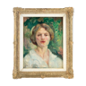 Portrait of young woman by Alice, rose, Laure BINET (1887, 1938) French