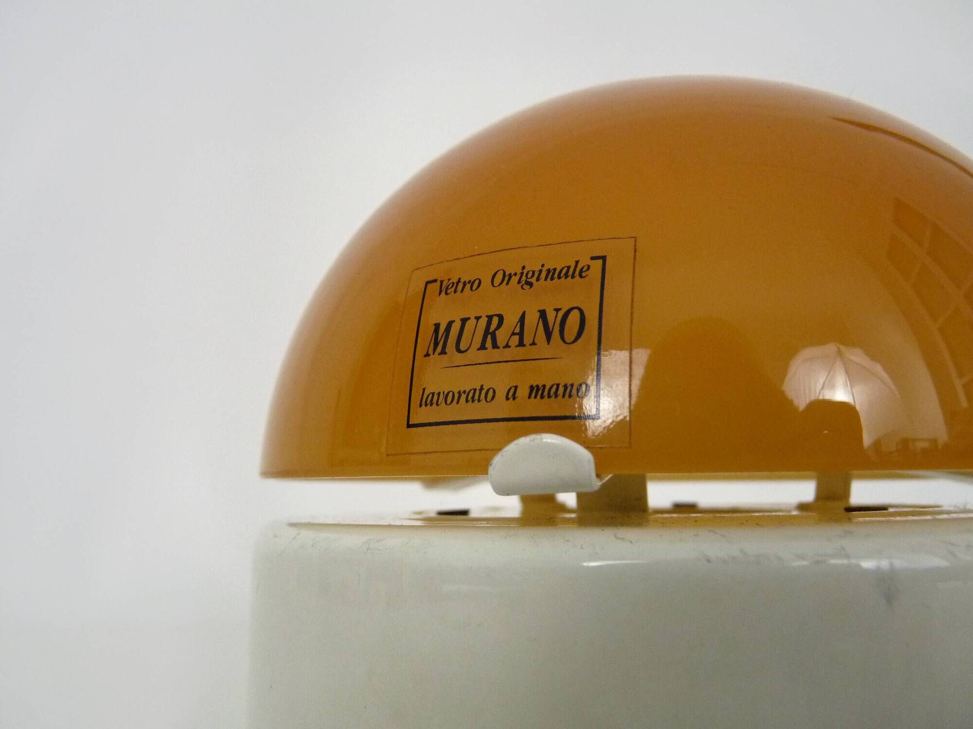 Italian design lamp made of Murano glass from the 70s and 80s.