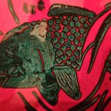 Plat à poisson Vallauris signe Mevel