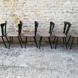 Lot of 12 bistro chairs