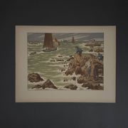Lithograph by Henri Rivière The Wind of Noroît - The Seaweeds