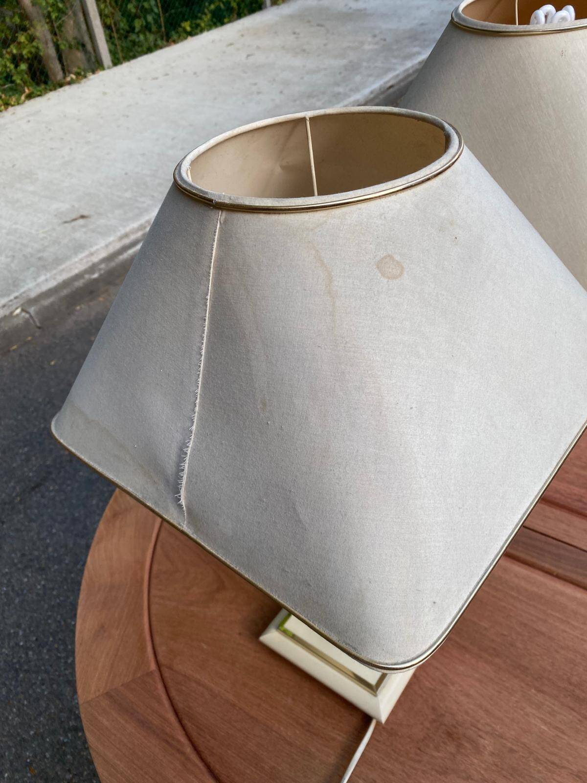 Pair of vintage table lamps from the 70s/80s — Hollywood Regency / Neoclassical style