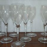 8 Baccarat water glasses signed Saint Remy model