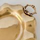 Vintage Modernist Italian Ornate Brass Serving Platter