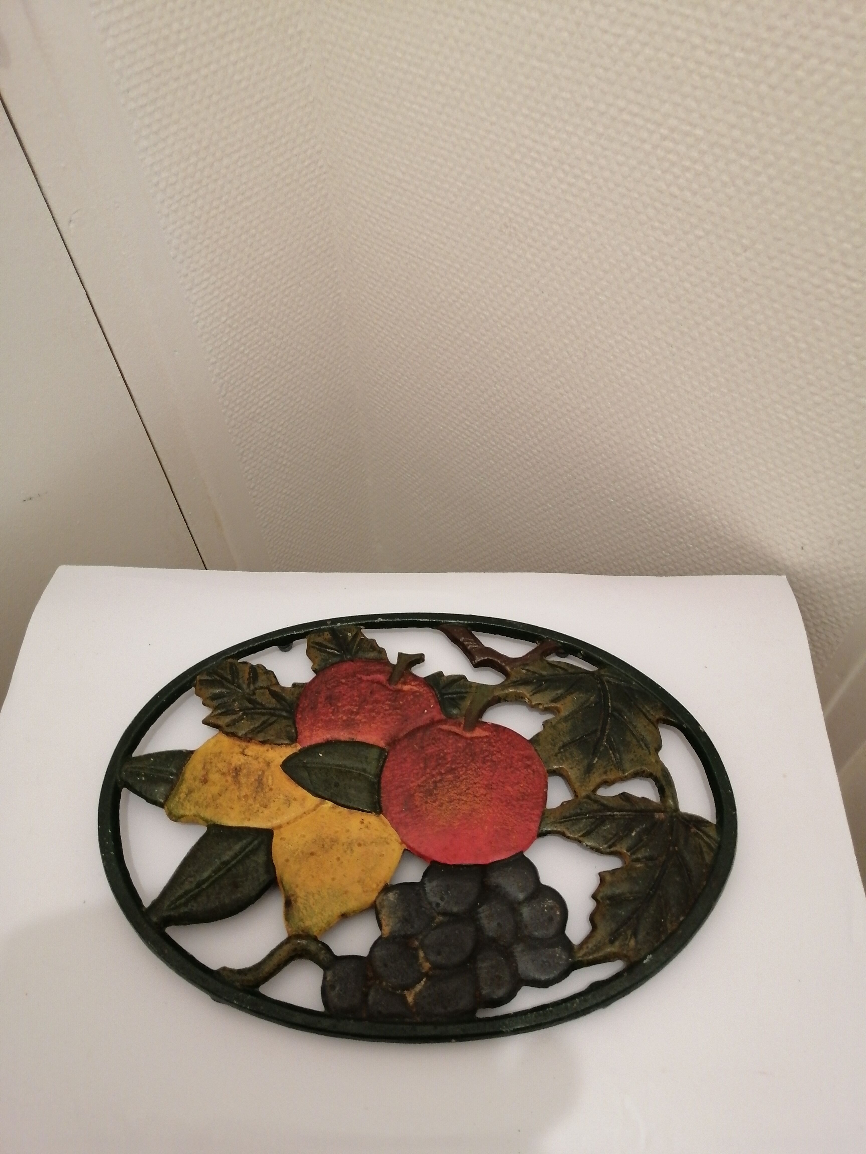 Cast iron underpants decore flower and vegetable