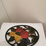 Cast iron underpants decore flower and vegetable