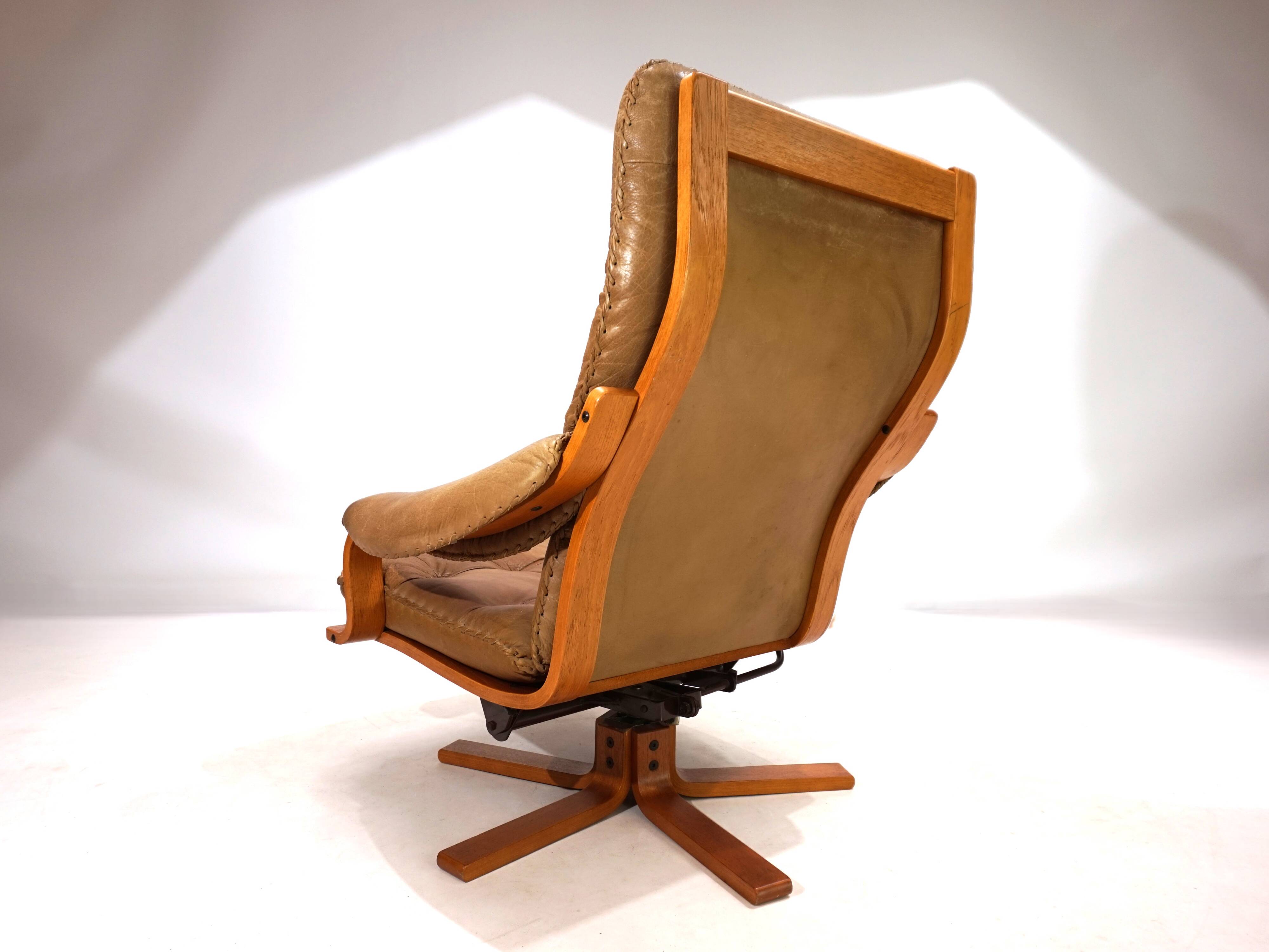 P. Schultz & Co. Denmark leather armchair, 1960