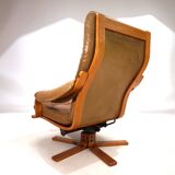 P. Schultz & Co. Denmark leather armchair, 1960