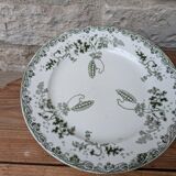 Set of 2 small ironstone plates Saint Amand and Hamage Modern Style model
