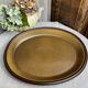Oval dish in glazed stoneware