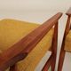 Two Lounge Chairs Vintage Mustard Boucle,  Mid Century Design, 1960