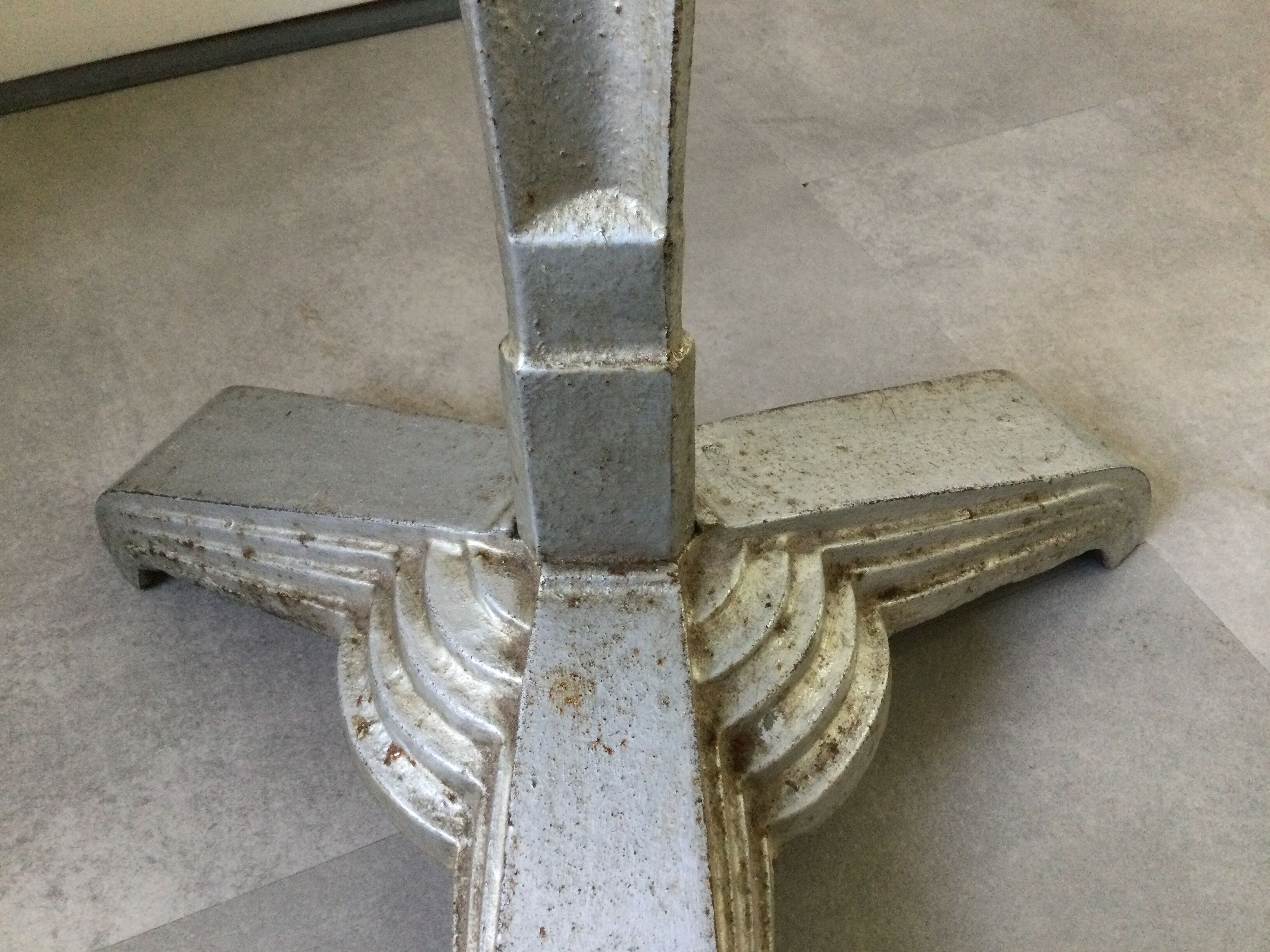 Art deco bistro table bakelite cast iron