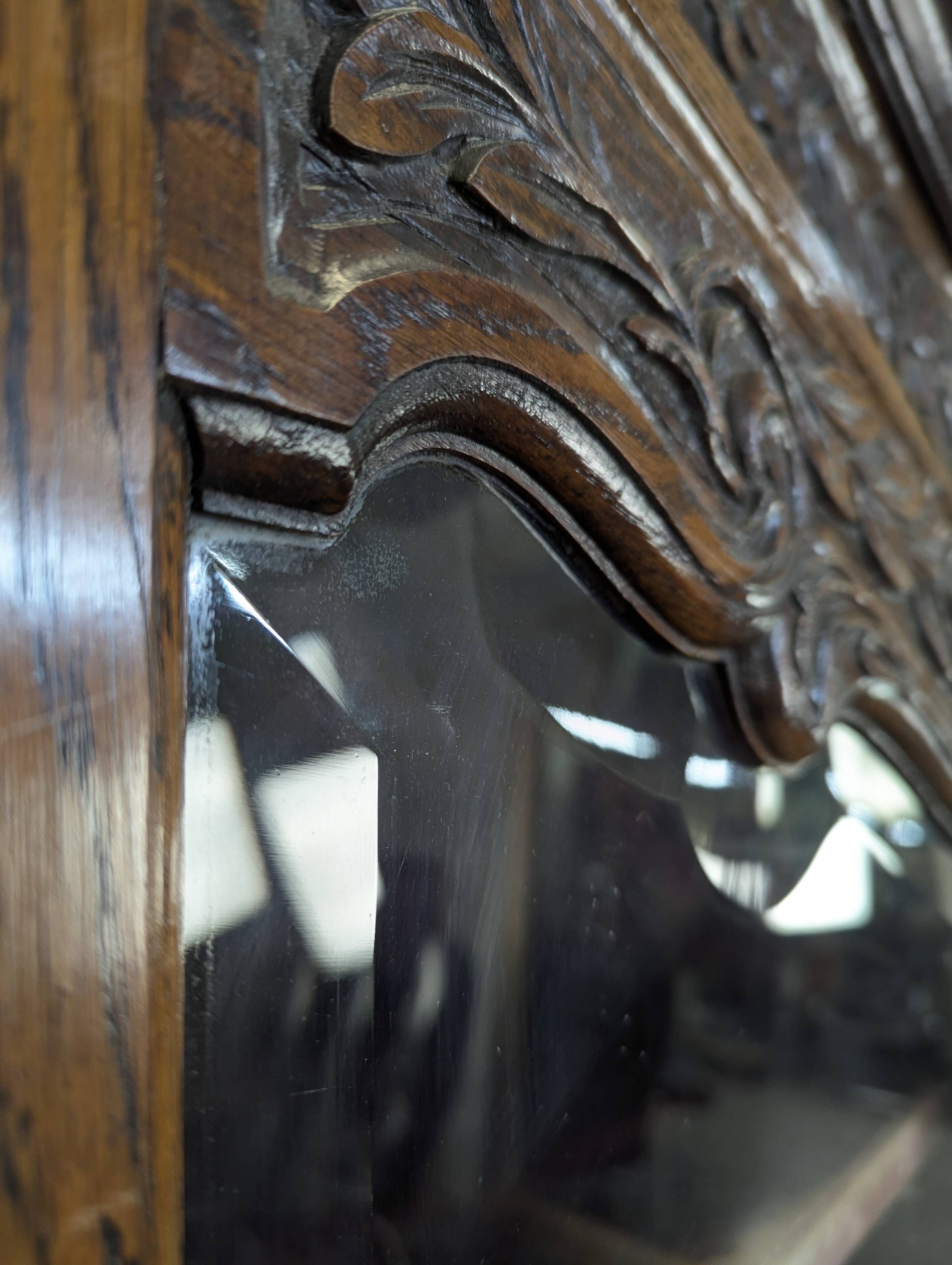 Norman oak glazed sideboard