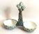 Asparagus server barbotine 1960s Height 18 cm