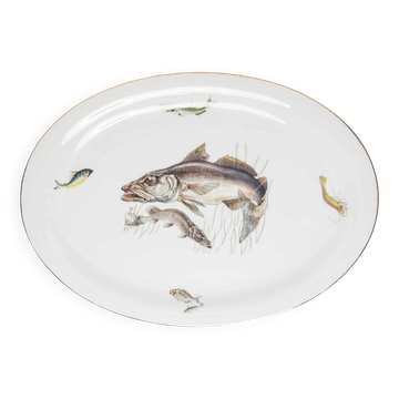 Decorative plate vintage fish mid-century, Bavaria, Germany, 1970s