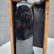 Wabi-Sabi glass vase with burnt wood mold
