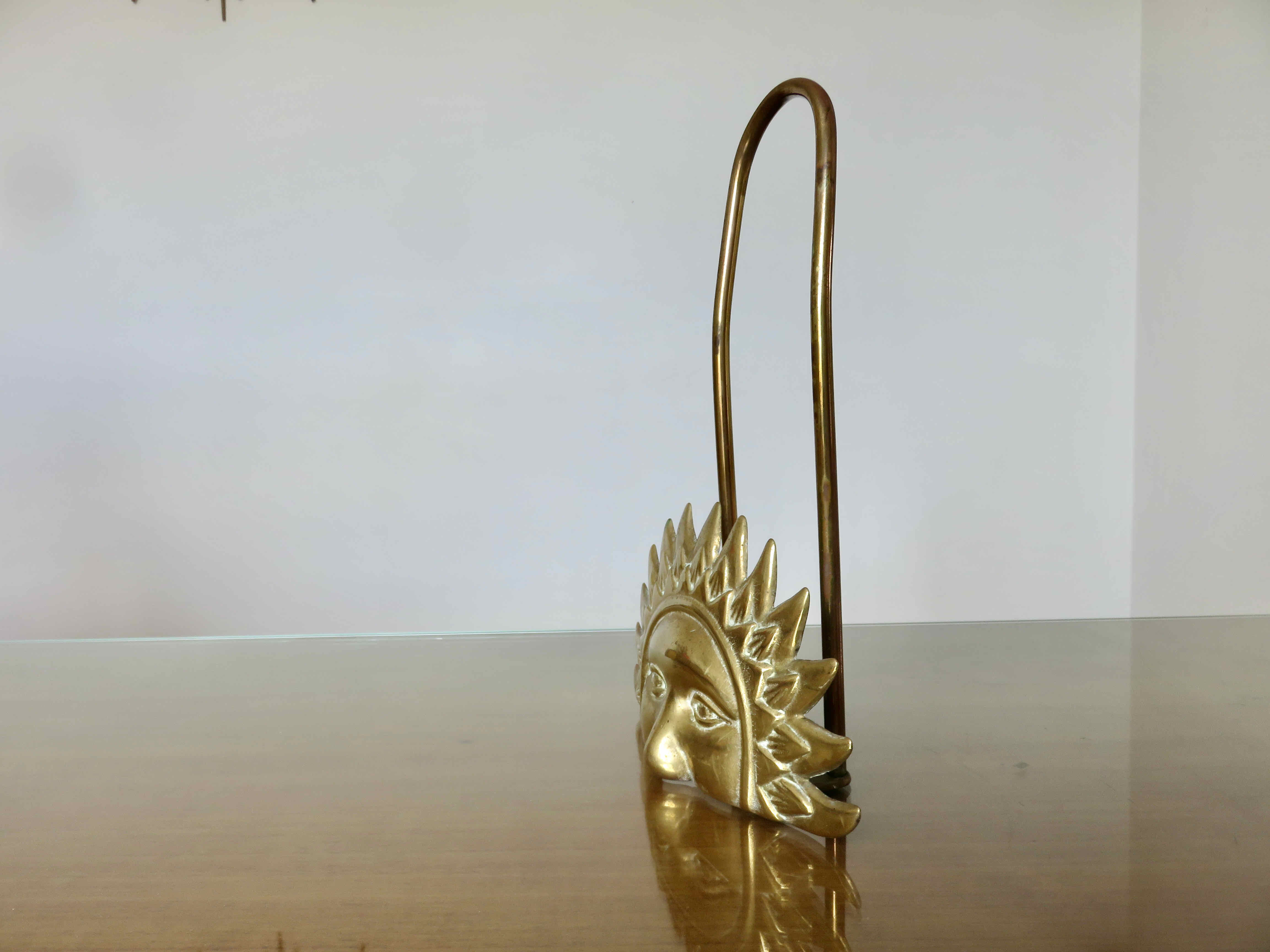 Letter holder "sun" brass 60s 70s