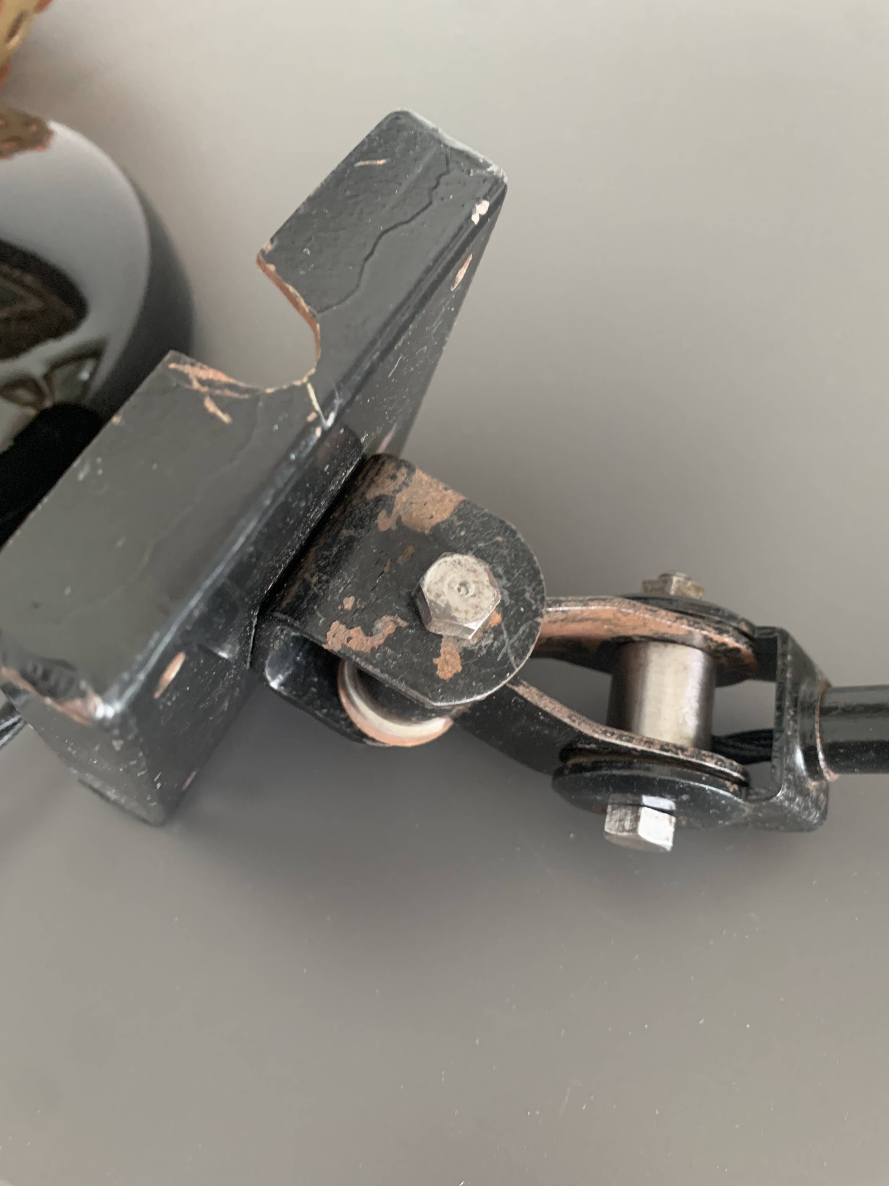 Vintage industrial adjustable table lamp, 1950s