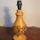 Solid wood bark lamp base