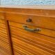 Storage craft cabinet with double oak curtains 1950
