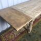 Solid oak farm table with turned feet & 2 elongated aero gum