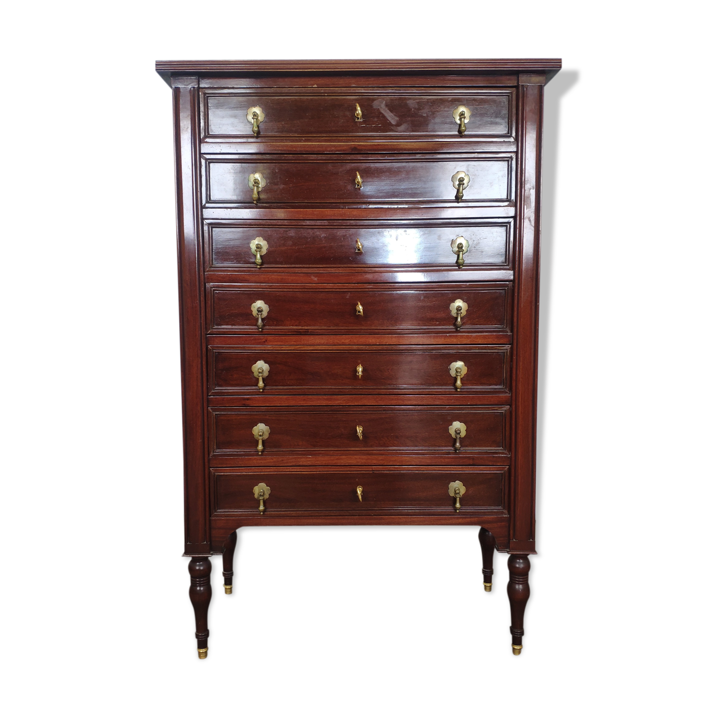 Semainier Louis XVI acajou