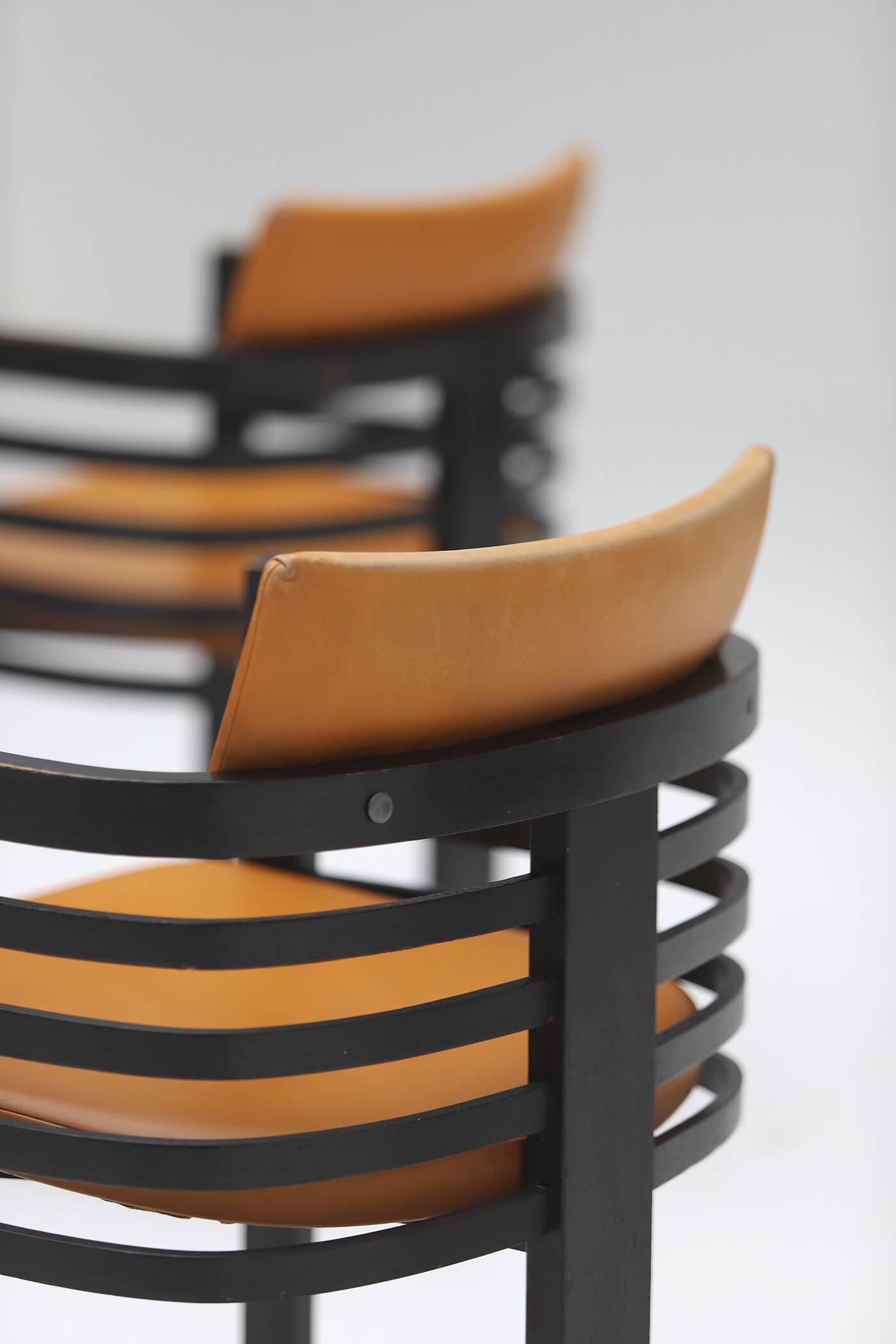 6 chaises de salle à manger par Jean Batenburg pour MI années 1970