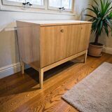 Meuble audio vintage en bois : buffet/meuble de rangement
