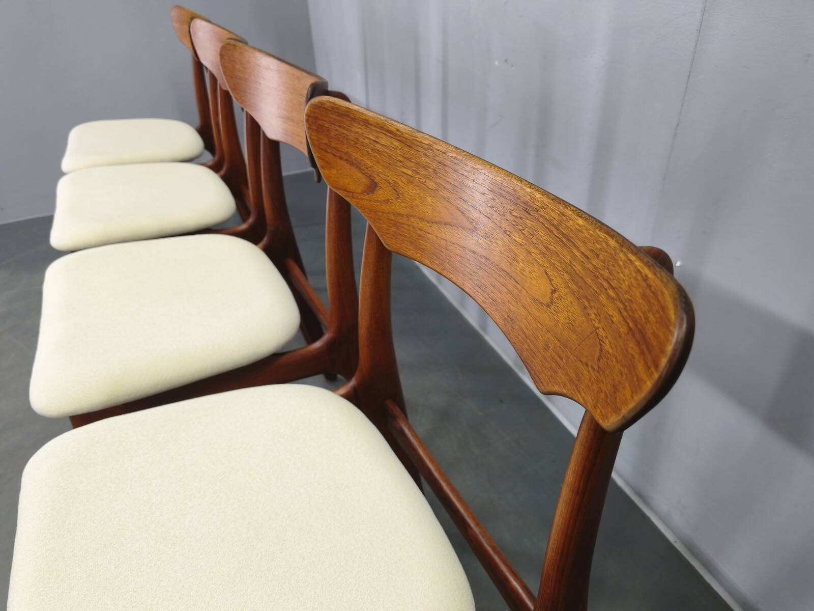 Set of 4 Danish Teak Dining Chairs by Schionning & Elgaard, 1960s