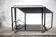 Serving glass mirror and vintage chrome, trolley with wheels, rolling bar, design bauhaus