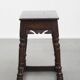 Signed Antique English Oak Joint Stool / Stool from the 17th Century