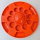 Grand plateau vintage 1970 moulded plastic orange creations bismuth paris 7