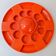 Grand plateau vintage 1970 moulded plastic orange creations bismuth paris 7