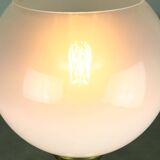 Mid-century Brass and Glass Table Lamp