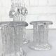 Glass candle holders by Göran Wärff for Kosta Boda, Sweden, 1970s.