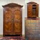19th-century Rennes wardrobe in cherry wood signed Louis Boutin
