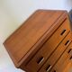 Vintage oak chest of drawers with oak veneer