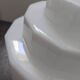 Vintage Skyscraper ceiling light, opaline glass table lamp, Bauhaus.