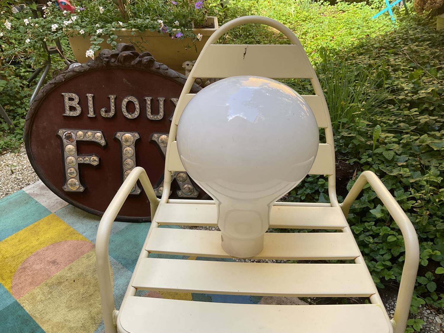 large bulb chandelier from the 70s