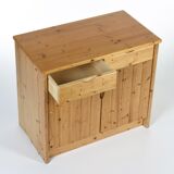 Furniture arc: chest of drawers with two drawers and two pine doors