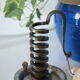 Candlestick cellar rat spiral iron artisanal Bouillot vintage
