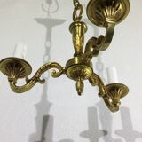 3 light bronze chandelier