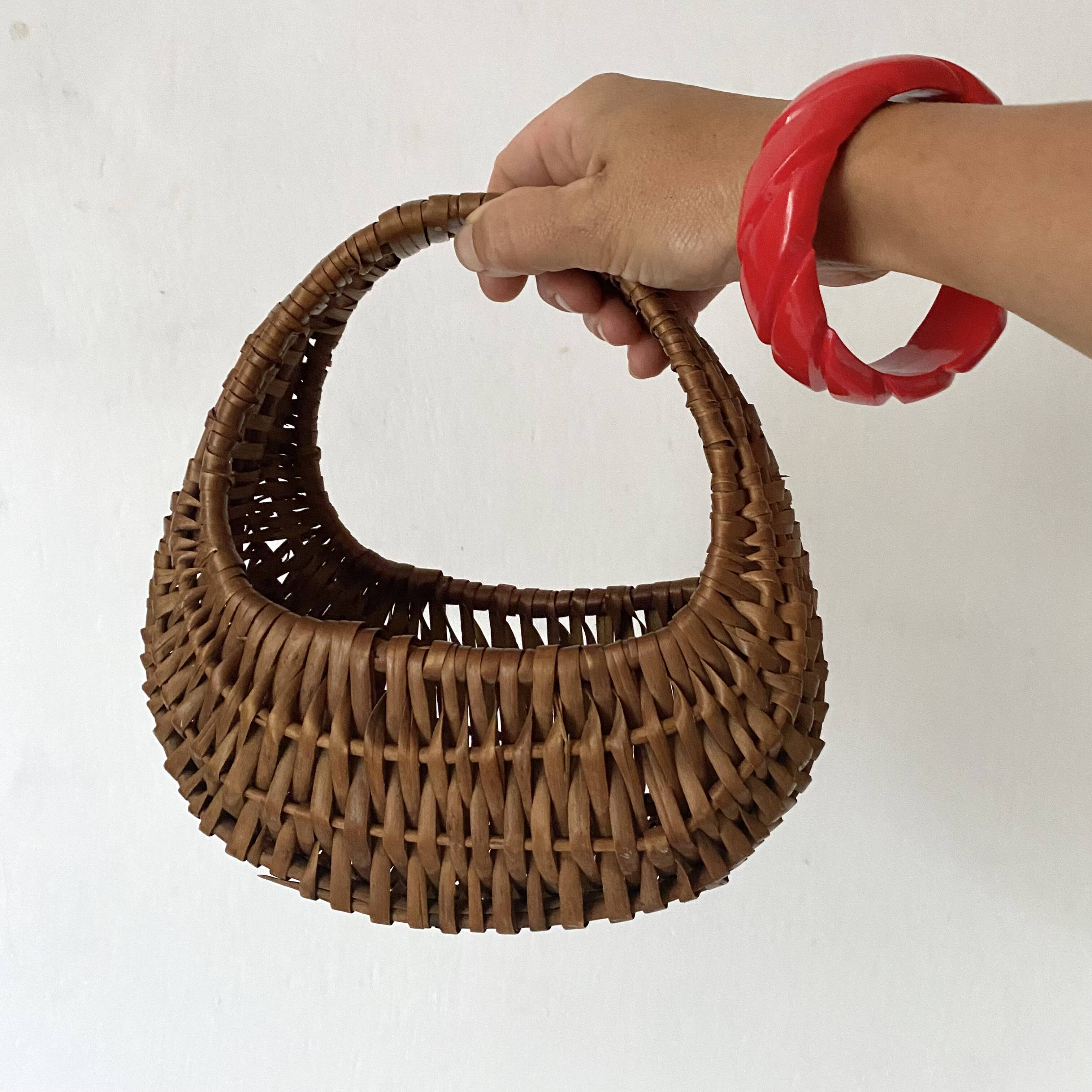 Vintage wicker basket for children