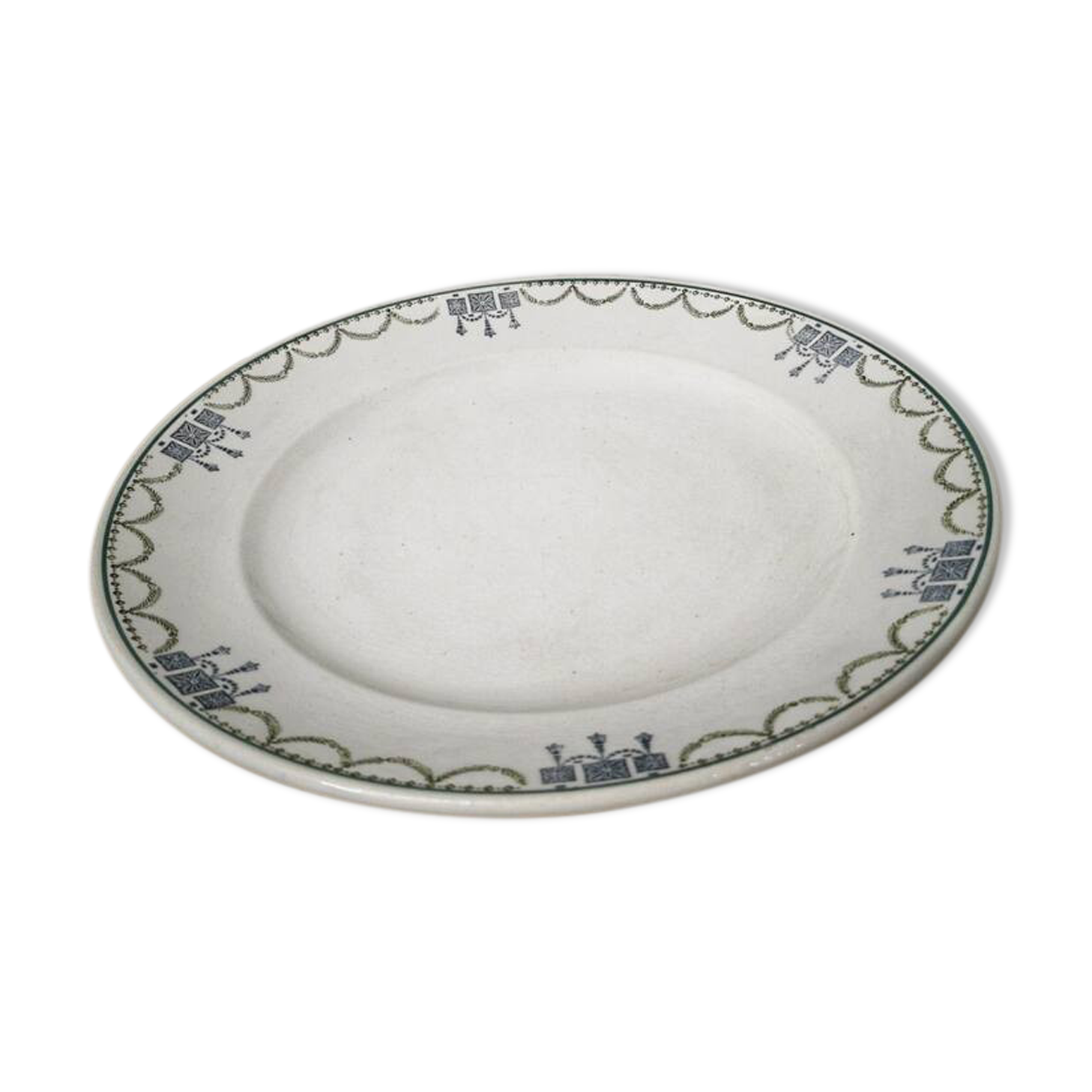 Plate on piedouche earth of iron - l'Amandinoise