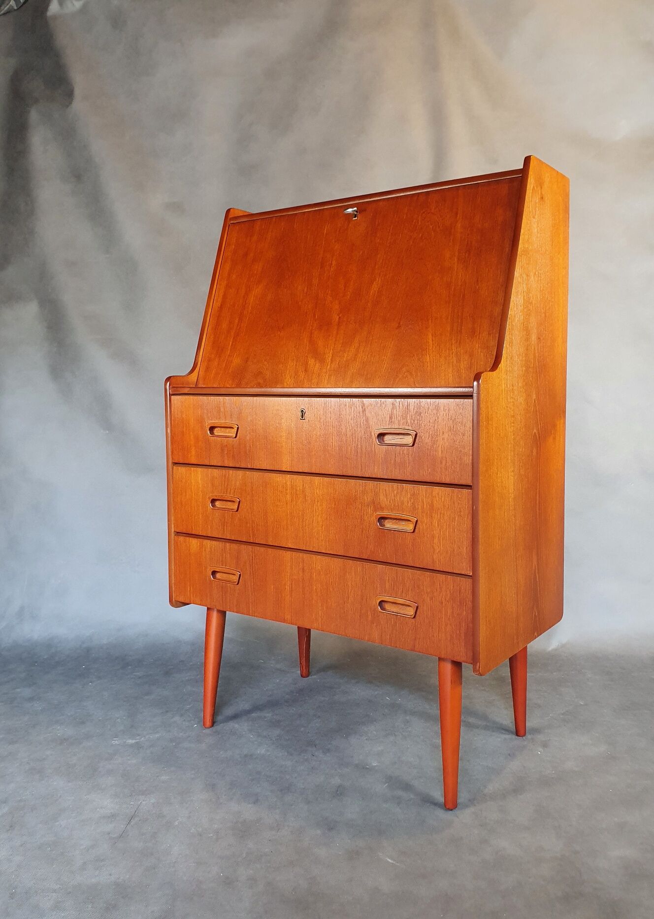Norwegian vintage teak writing desk, 1960