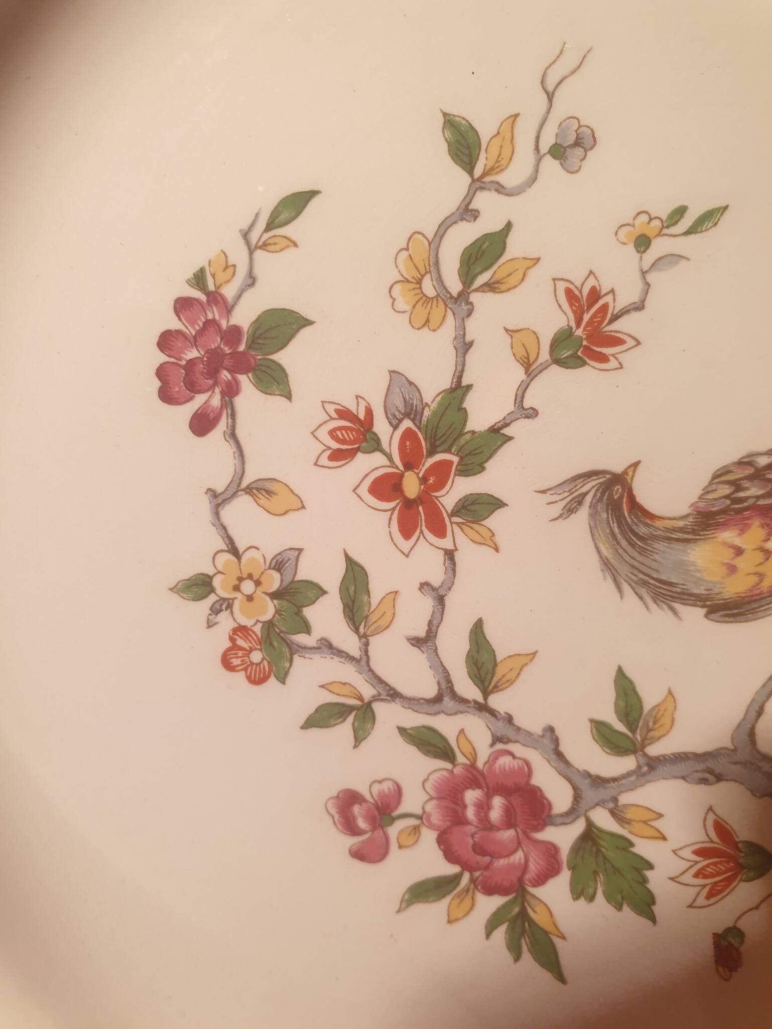 Set of 10 Condé Digoin Sarreguemines dessert plates