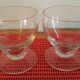 2 glasses blown and carved