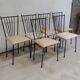 6 Colette Gueden chairs 1950