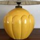 Vintage St Clément ceramic lamp with wool shade