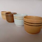 4 Sarreguemines breakfast cups
